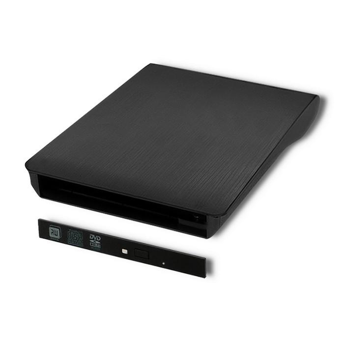 Qoltec išorinis USB 3.0 9,5 mm SATA optinio disko dėklas su integruotu laidu