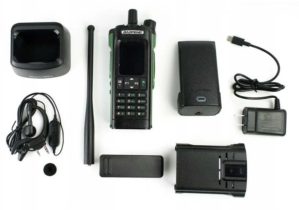 Baofeng DM-32E HTQ DMR GPS APRS radijo imtuvas + oro juosta