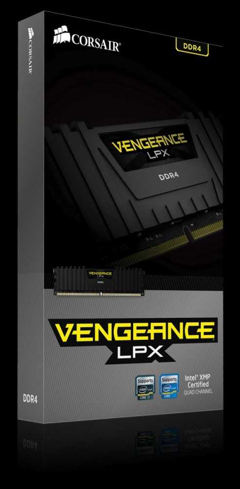 RAM Corsair Atmintis ddr4 vengeance lpx 8gb/2666 (1*8gb) juodas cl16