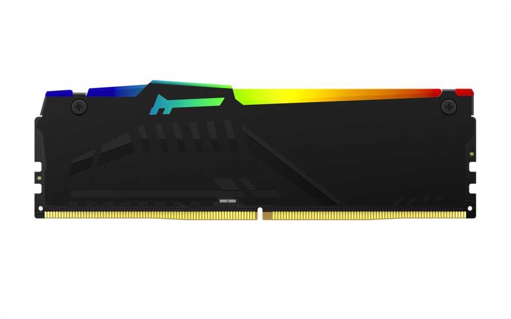 RAM Kingstonas | Fury Beast RGB | 32 komplektas (16GBx2) GB | DDR5 | 5200 MHz | PC/serveris | Registracijos Nr. | ECC Nr