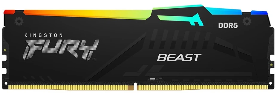 RAM Kingston Technology Fury Beast RGB atminties modulis 16 GB 1 x 16 GB DDR5 2800 MHz