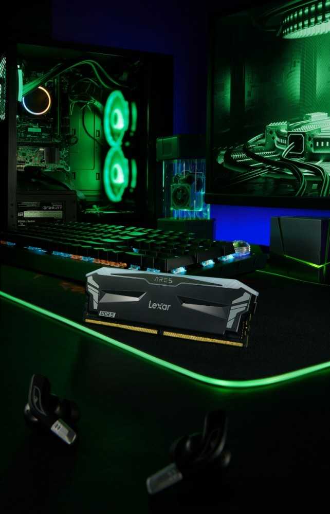 RAM Lexar | Darbalaukio atmintis | ARES | 32 komplektas (16GBx2) GB | DDR5 | 7200 MHz | PC/serveris | Registracijos Nr. | ECC Nr
