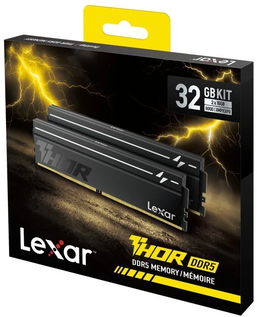 RAM Lexar DDR5 Thor 2.0 atmintis 32 GB (2x16) / 6000 CL40 juoda