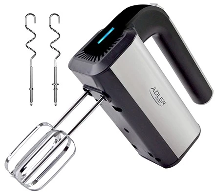 Plakiklis Adler | Hand mixer | AD 4225 | Hand Mixer | 300 W | Greičių skaičius 5 | Turbo mode | Nerūdijantis plienas