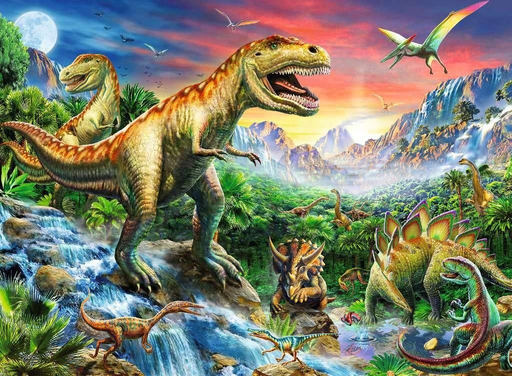 Ravensburger Dėlionė 100 vnt. - Dinozaurų Epoka aprašymas - Prekės nuotrauka