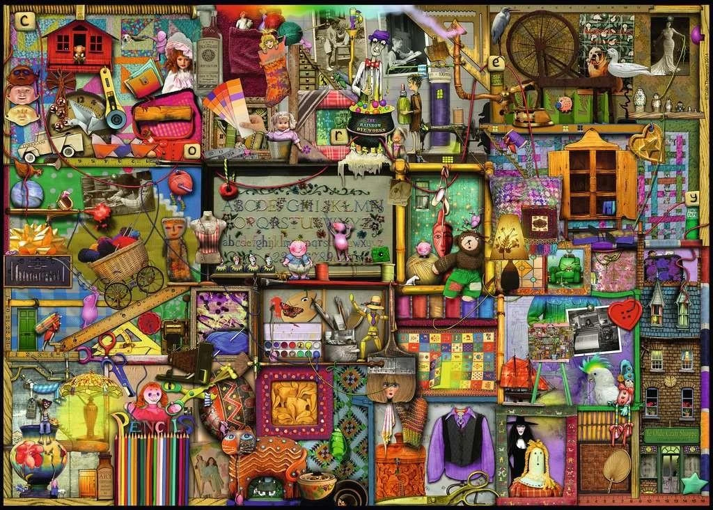 Ravensburger Dėlionė 1000 vnt. - Unikalūs rankdarbiai aprašymas - Prekės nuotrauka