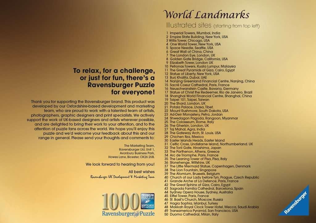 Ravensburger Dėlionė 1000 vnt. - Pasaulio objektai