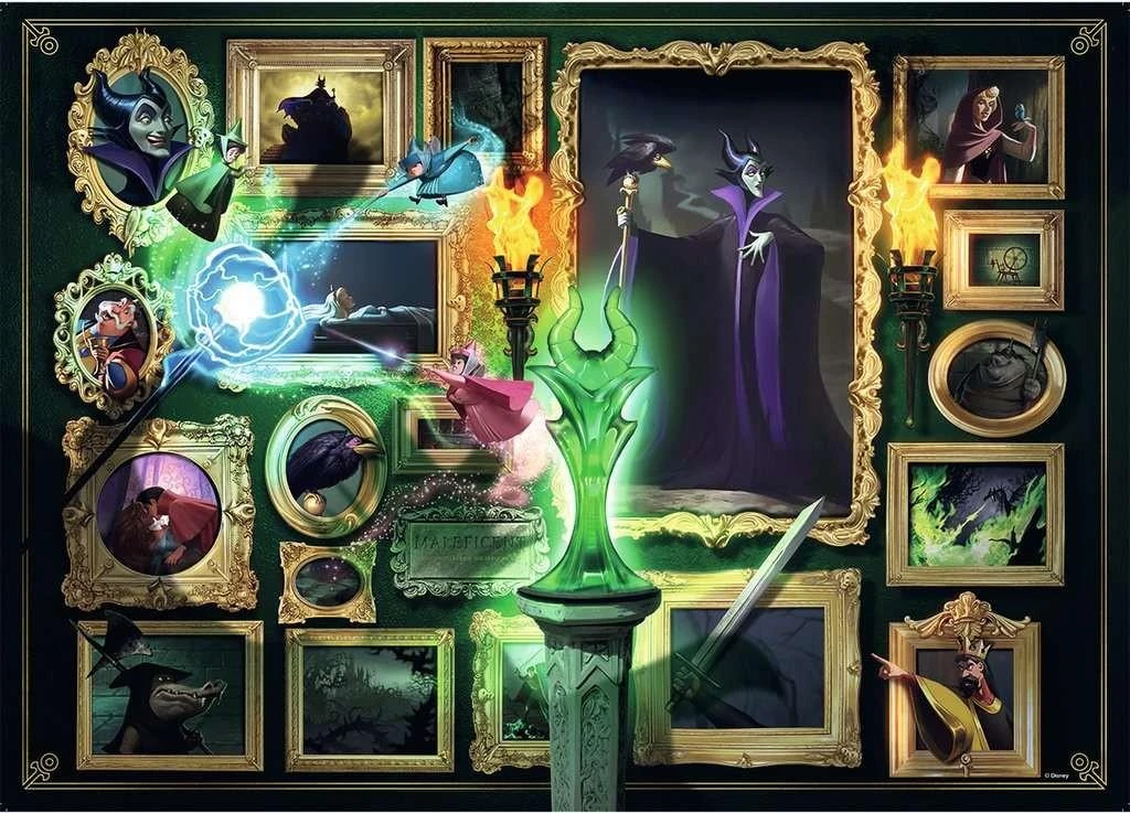Ravensburger "Villainous" Dėlionė 1000 vnt. - Piktadarė: Maleficent