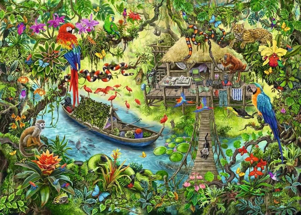 Ravensburger "EXIT" Dėlionė 368 vnt. - Kelionė į džiungles