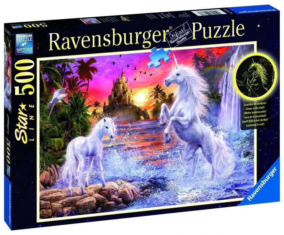 Ravensburger Dėlionė 500 vnt. - Vienaragis virš upės