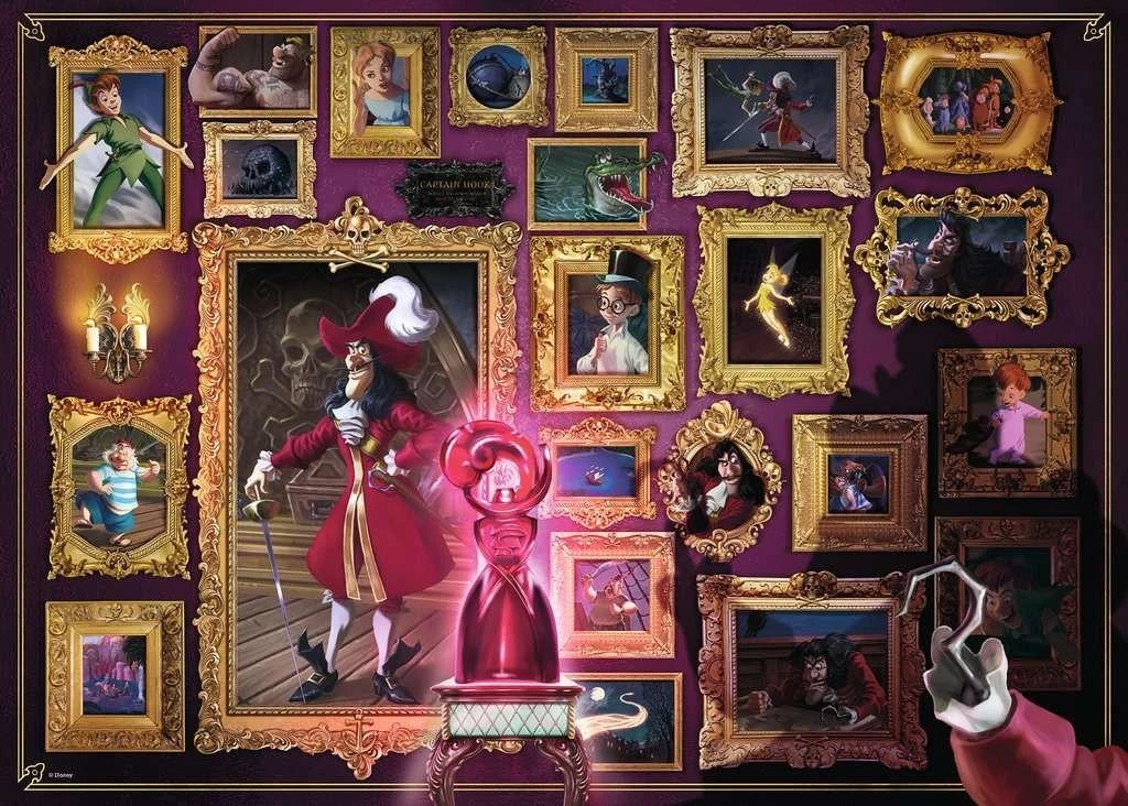 Ravensburger "Villainous" Dėlionė 1000 vnt. - Kapitonas Kablys