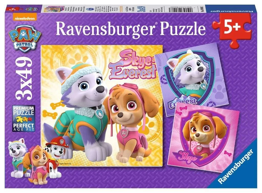 Ravensburger Dėlionė 3x49 vnt. - Šunyčiai patruliai (PAW Patrol)