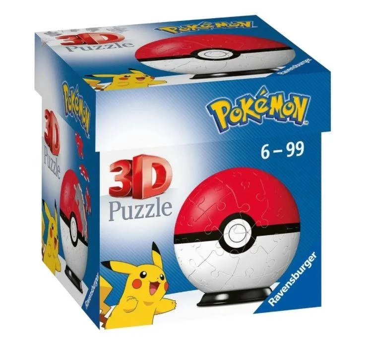 Ravensburger 3D Dėlionė 54 vnt. - Pokemon kamuolys