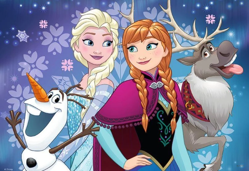 Ravensburger Dėlionė 2x24 vnt. - Frozen: Šiaurės pašvaistė