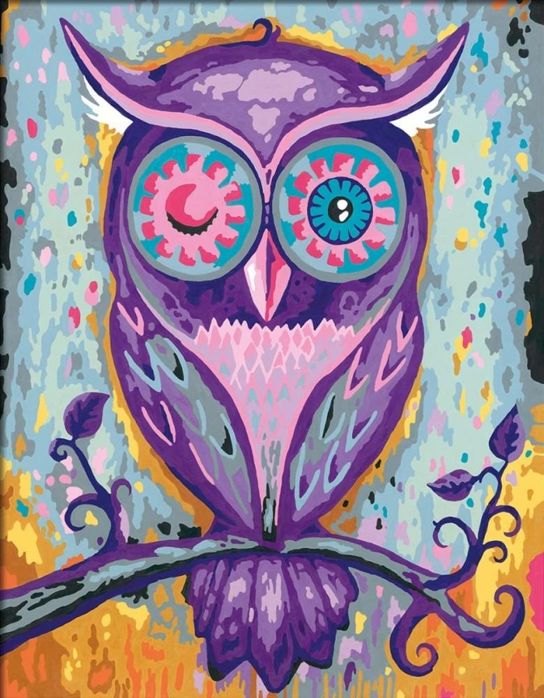 Tapymas pagal skaičius CreArt Dreaming Owl 28990 Ravensburger
