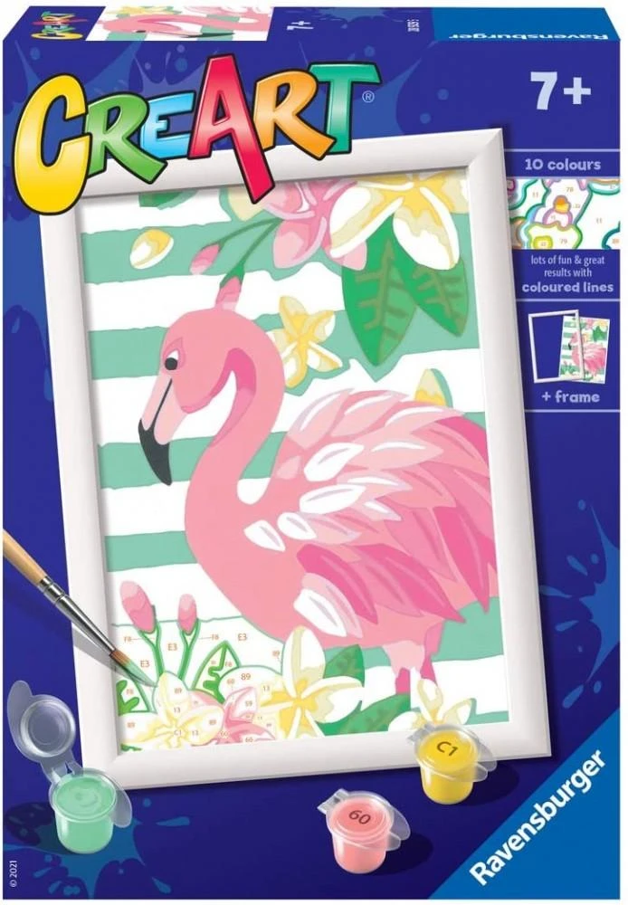 Ravensburger CreArt spalvinimo knygelė vaikams Rožinis flamingas