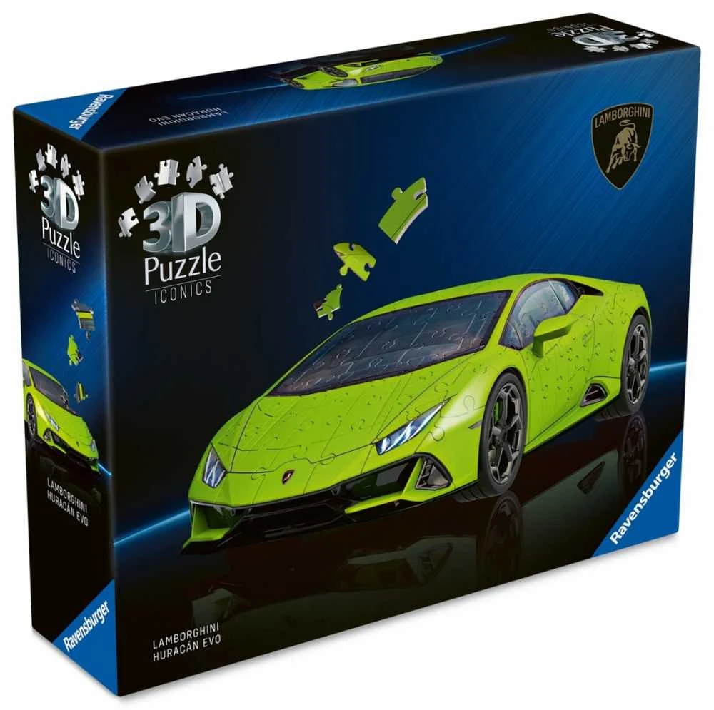 Ravensburger 3D dėlionė Lamborghini Huracán EVO Verde
