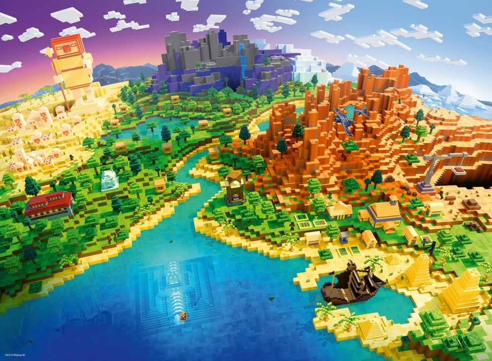 Ravensburger Dėlionė 500 vnt. - „Minecraft“