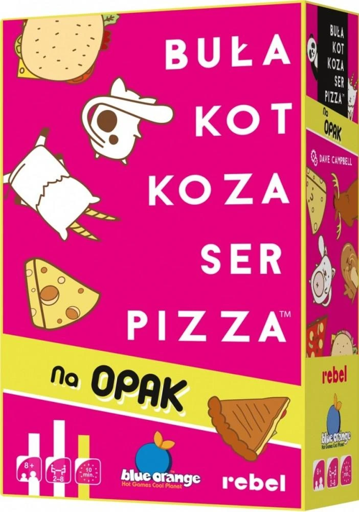 Dėlionė Rebel bandelė, katė, ožka, sūris, pica - Na pakuotė REBEL