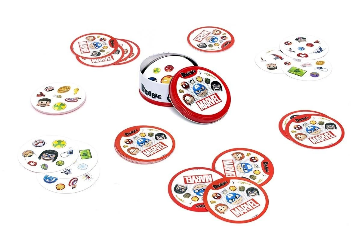 Kortų žaidimas „Rebel Dobble Marvel Emoji“ – apvalios žaidimo kortelės GR0773