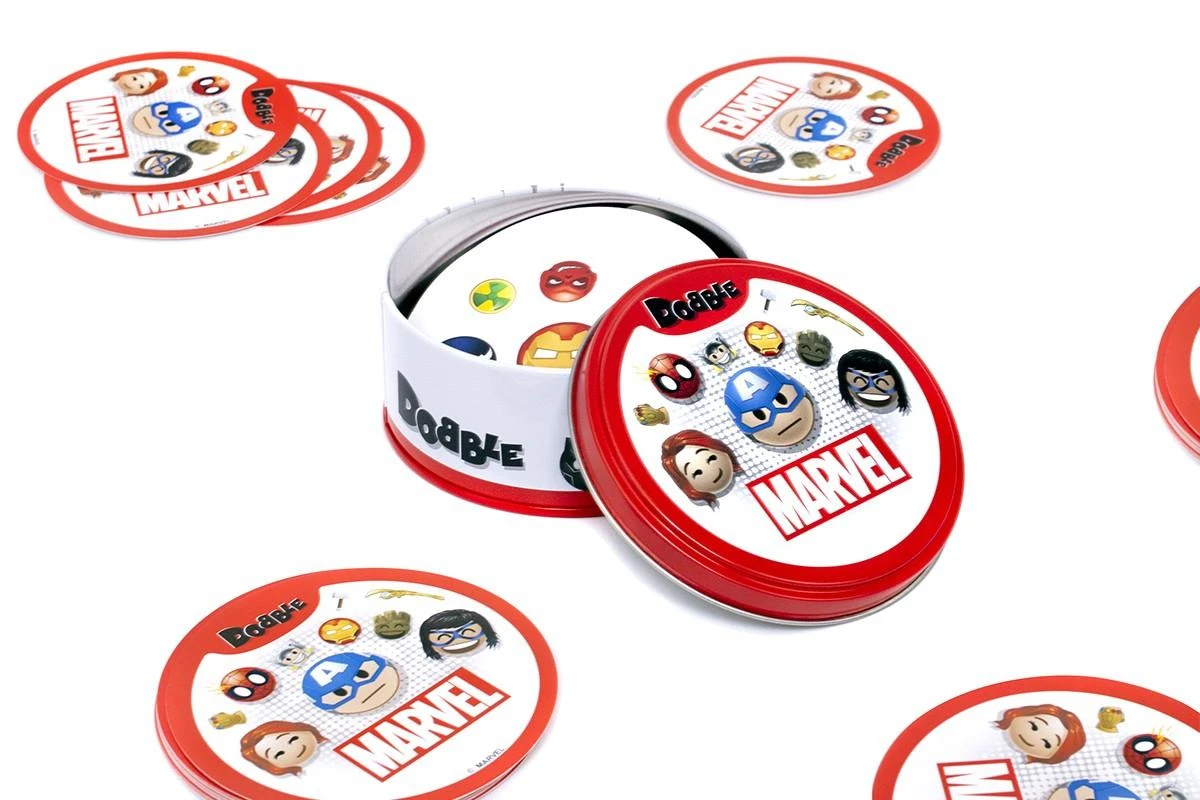 Kortų žaidimas „Rebel Dobble Marvel Emoji“ – apvalios žaidimo kortelės GR0773