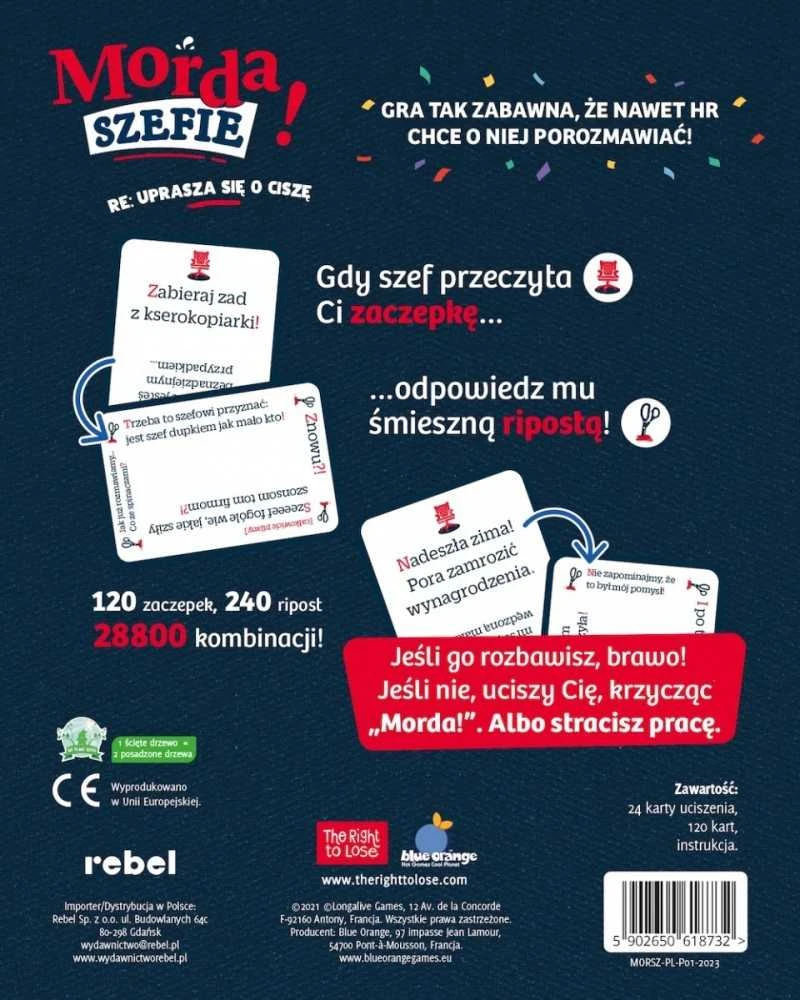 Rebel Sukilėlių kortų vakarėlio žaidimas Morda, bose! - Neatleisk! 18+ GR0753