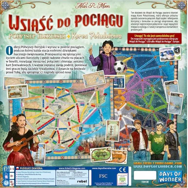 Rebel Stalo žaidimas Wsiąść do Pociągu Iberijos pusiasalis kolekcija