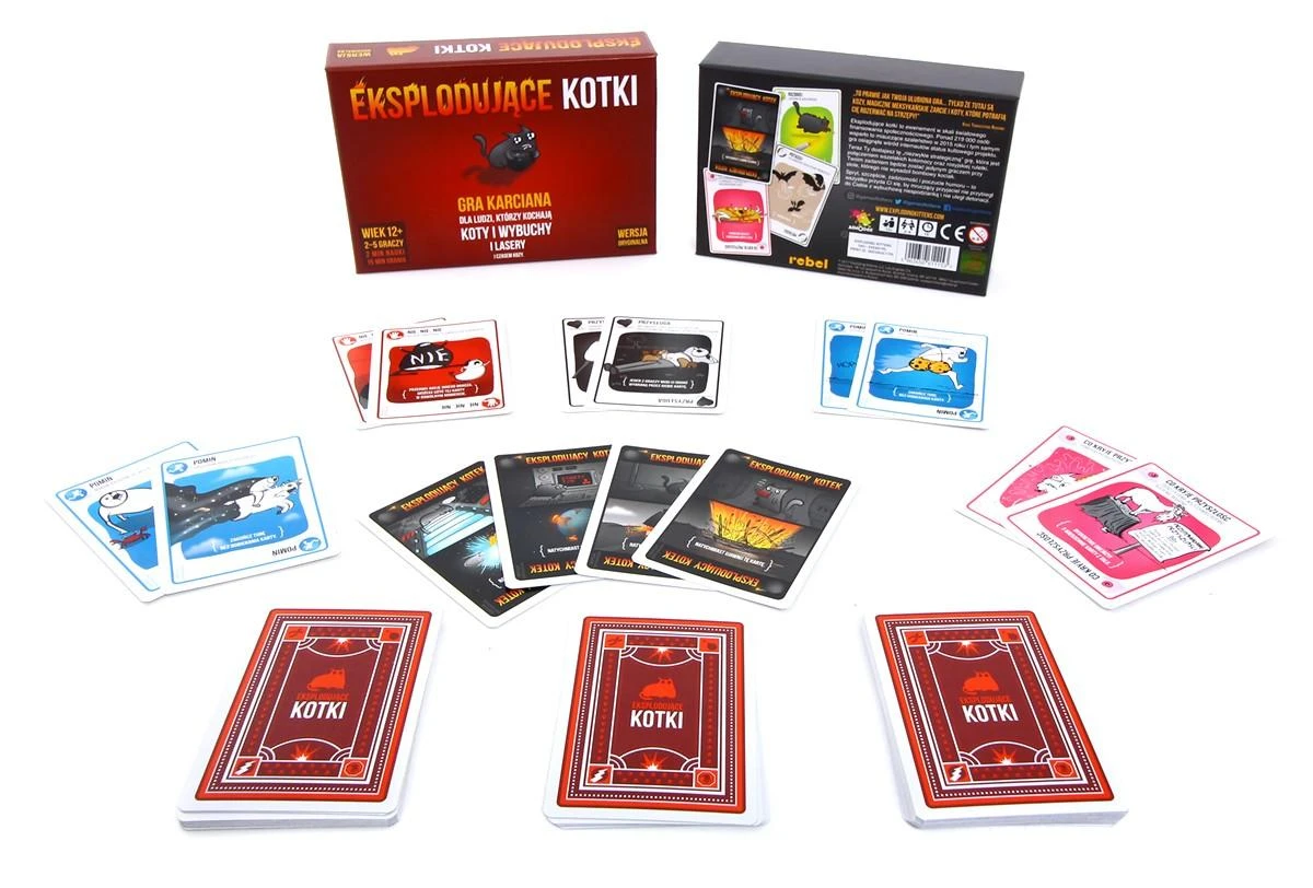Rebel Sukilėlių vakarėlio kortų žaidimas „Exploding Kittens 12+“ GR0748