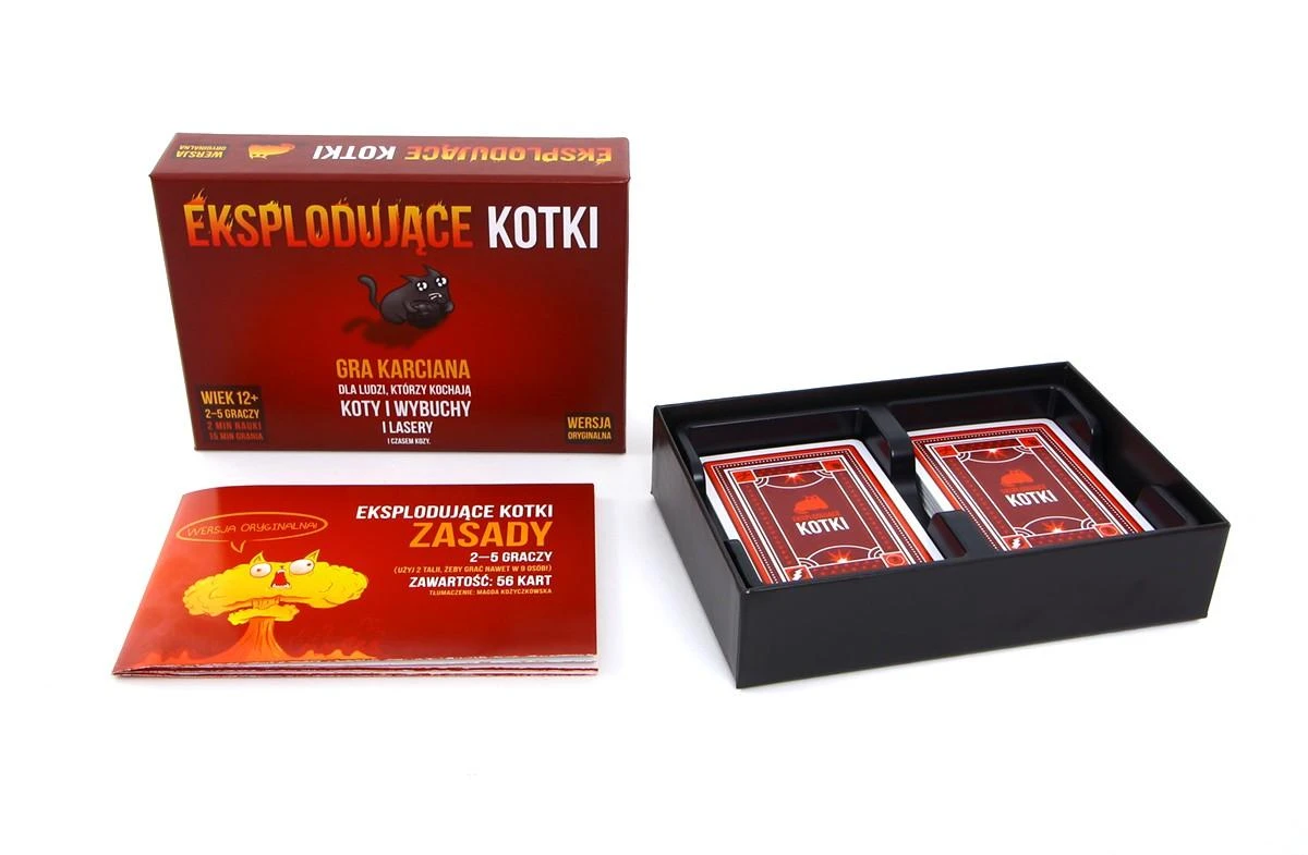 Rebel Sukilėlių vakarėlio kortų žaidimas „Exploding Kittens 12+“ GR0748