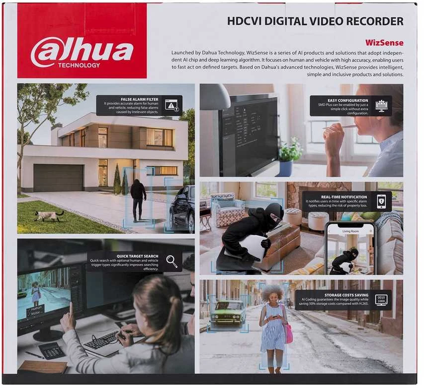 Dahua Technology XVR5104HS-I3 skaitmeninis vaizdo registratorius (DVR) Juodas