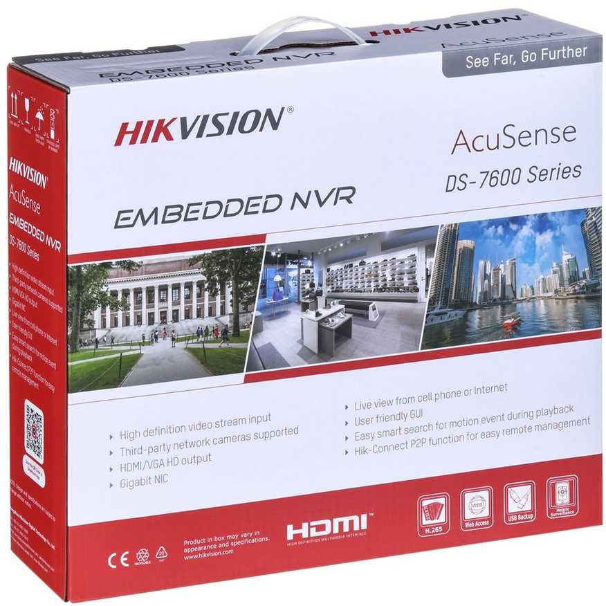 IP REGISTRATORIUS DS-7608NXI-K1/8P(D) 8 KANALŲ, 8 PoE AcuSense Hikvision
