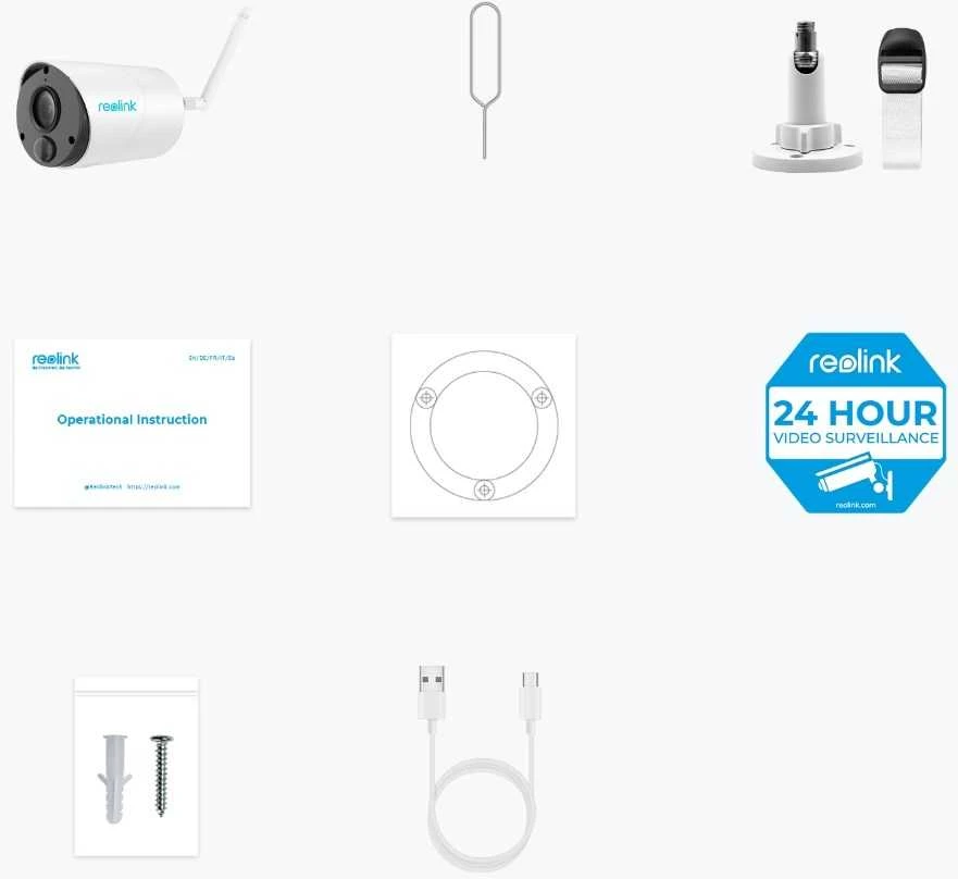 Belaidė IP kamera „Reolink Argus Eco B320“ su 3 MP „Wi-Fi“