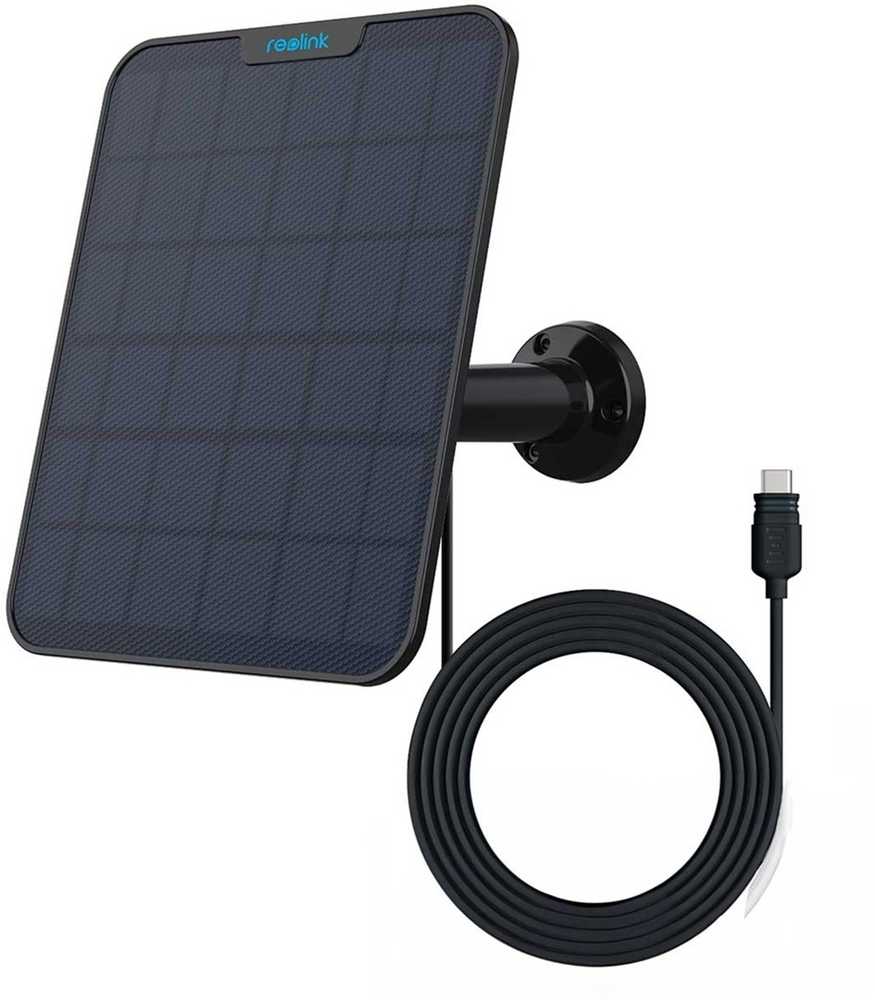 Panel solarny reolink solar panel 2 usb-c juoda