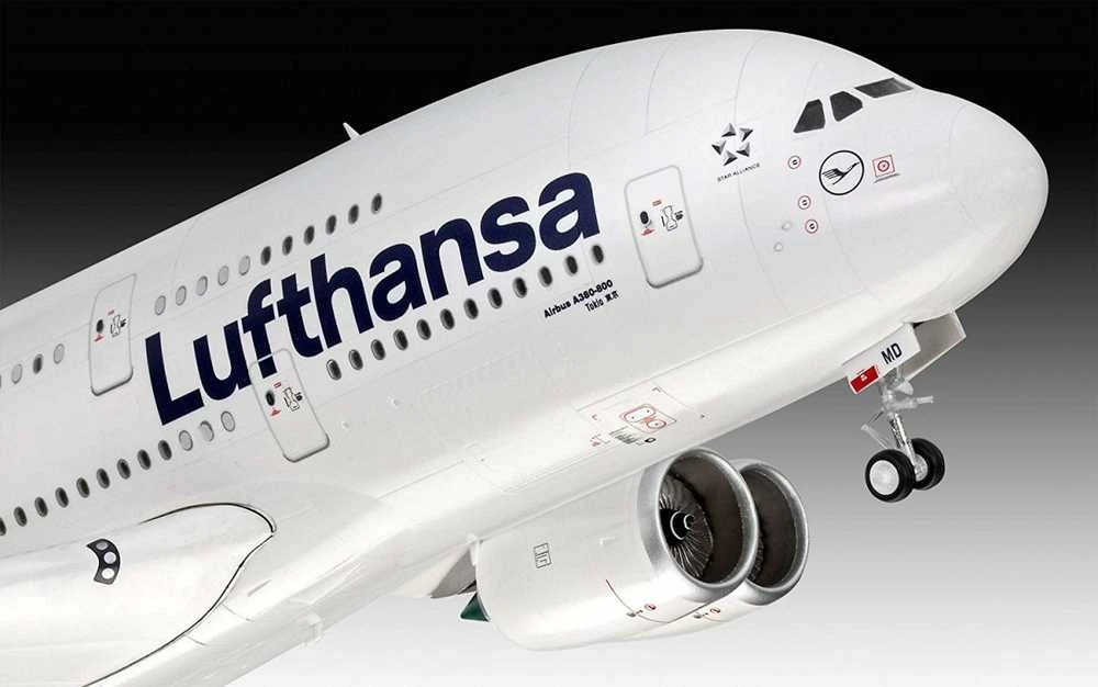 Revell Plastikinis „Airbus A380-800 Lufthansa“ modelis, naujas dažymas
