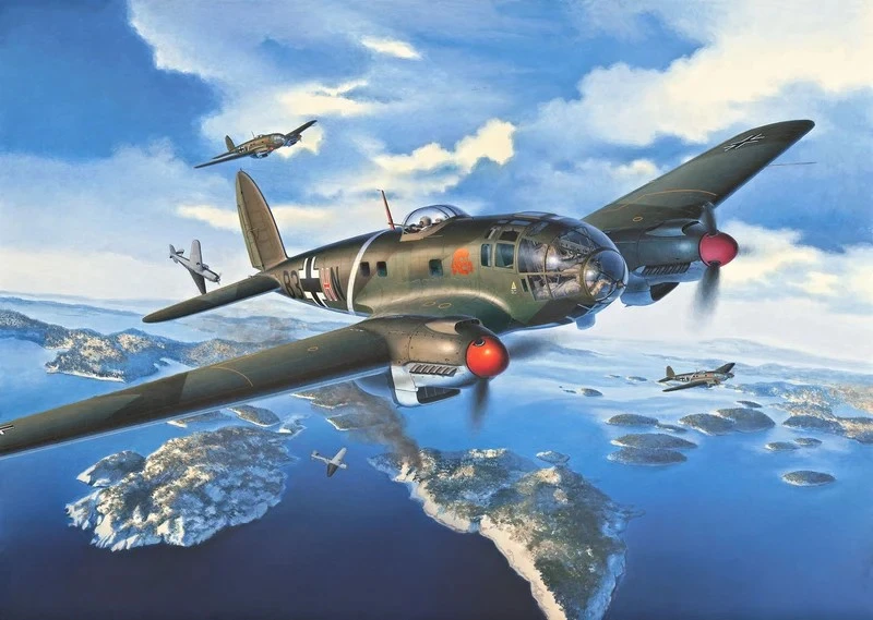 Revell Heinkel He 111 P-1 plastikinis lėktuvo modelis 1/32, 51 cm