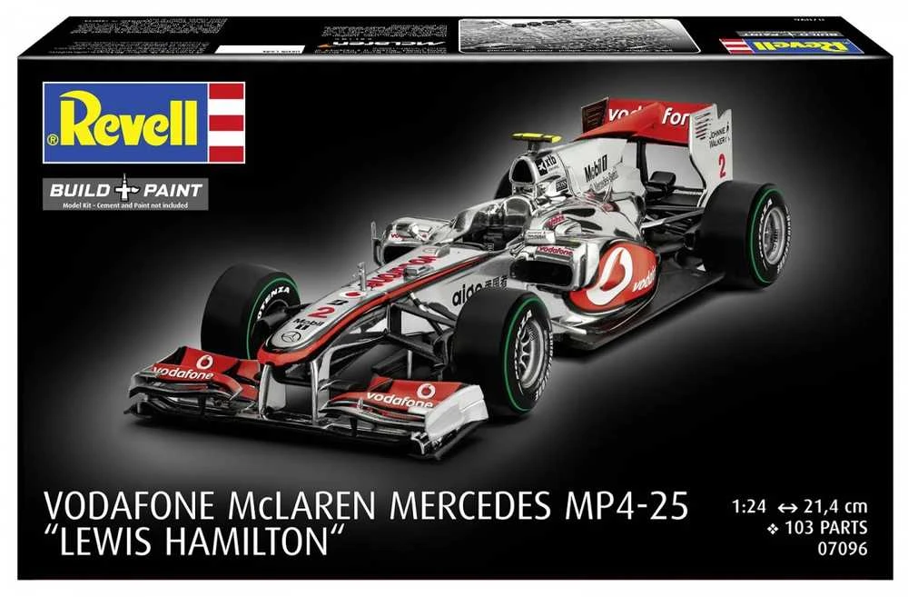 Revell McLaren Mercedes F1 MP4-25 Lewis Hamilton 1:24 surinkimo rinkinys
