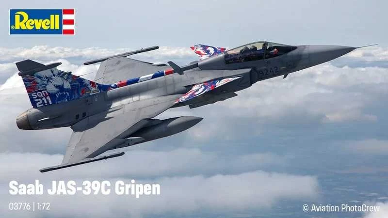 Revell Saab JAS-39C Gripen 1/72 plastikinis lėktuvo surinkimo rinkinys