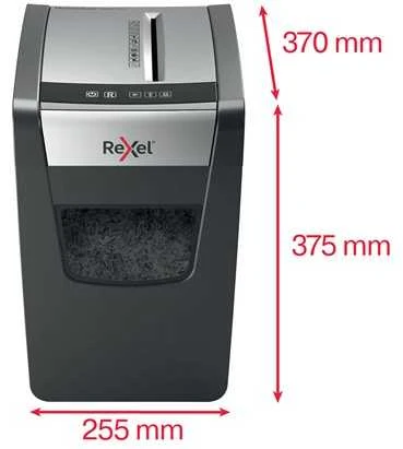 Rexel Momentum x312-sl plonas dokumentų smulkintuvas, 12 lapų, 23 l talpa
