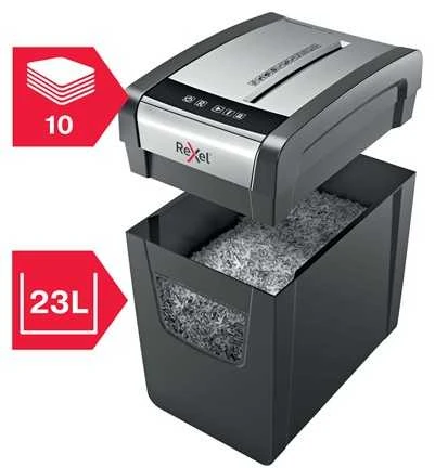 Rexel Momentum x410-sl plonas dokumentų smulkintuvas, 10 lapų, 23 l talpa