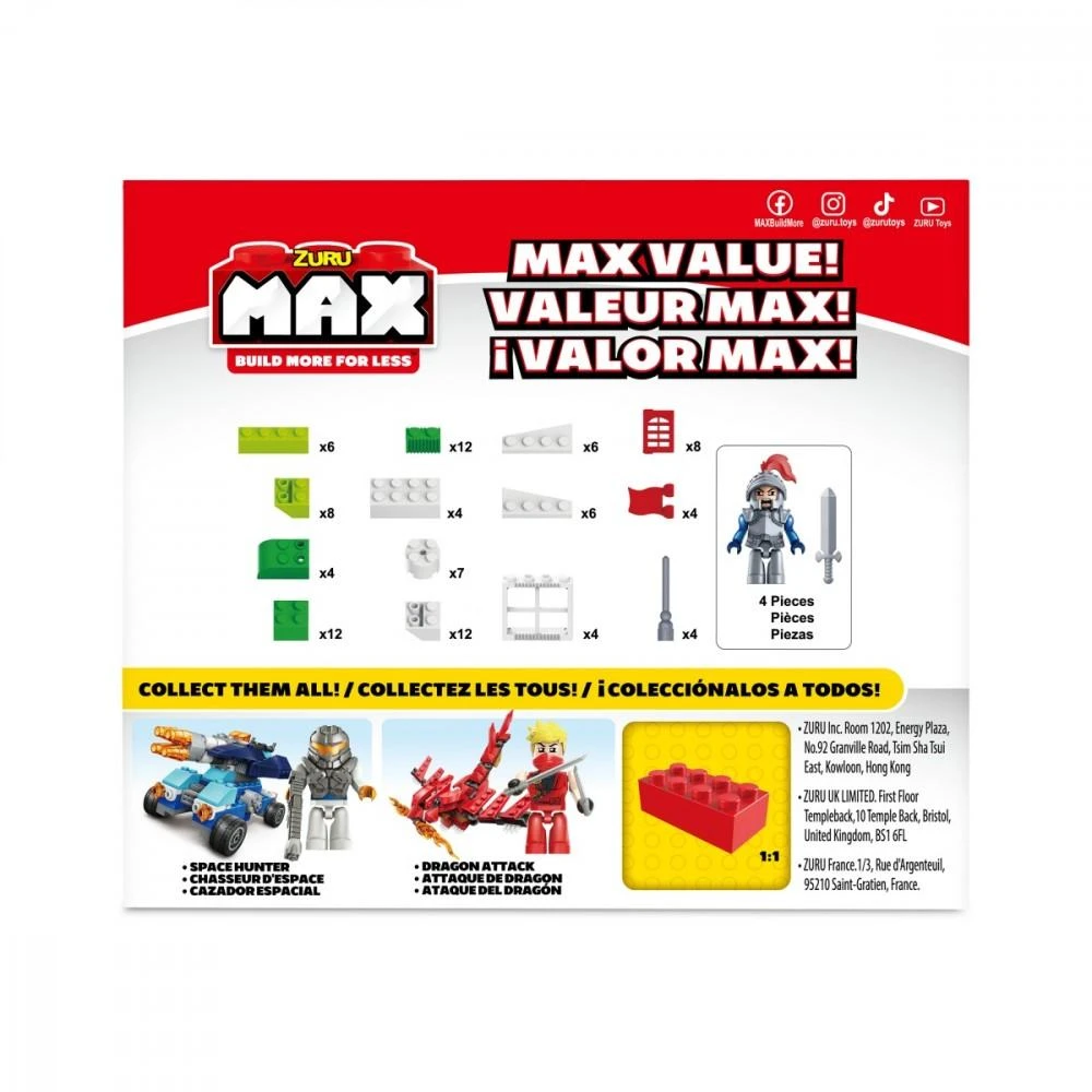 Zuru Max Build *****ZURU MaxBuild Rinkinys klocków 100+ 8379 04833