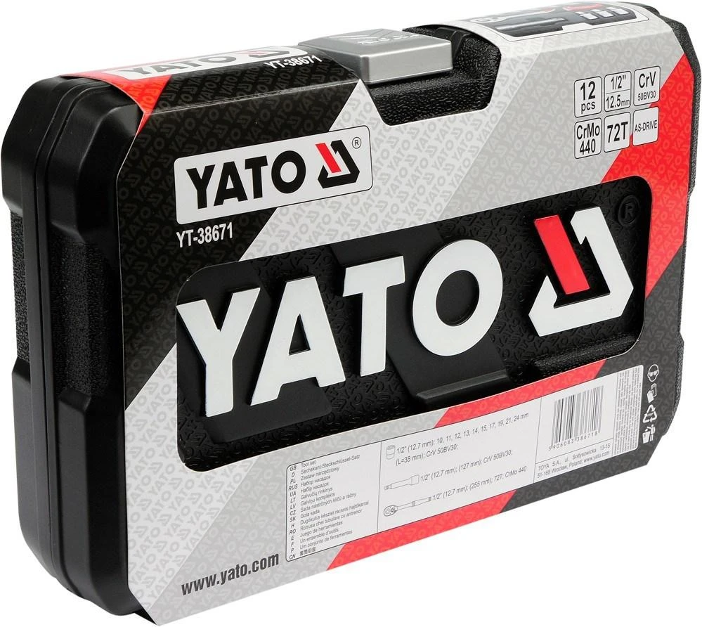 YATO Rinkinys KEY 12 vnt. 1/2" XS 38671
