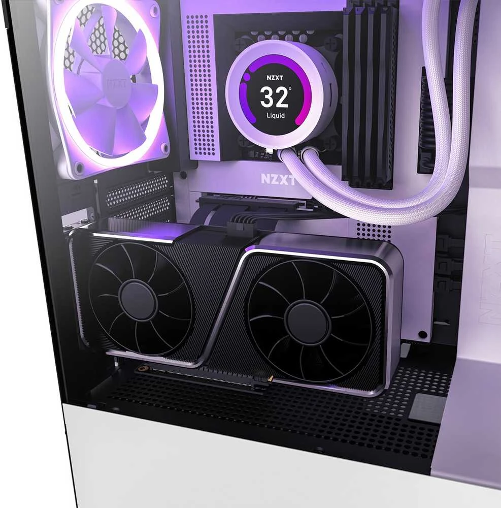 NZXT vertikalios vaizdo plokštės tvirtinimo kronšteinas NZXT (PCIE 4.0) balta