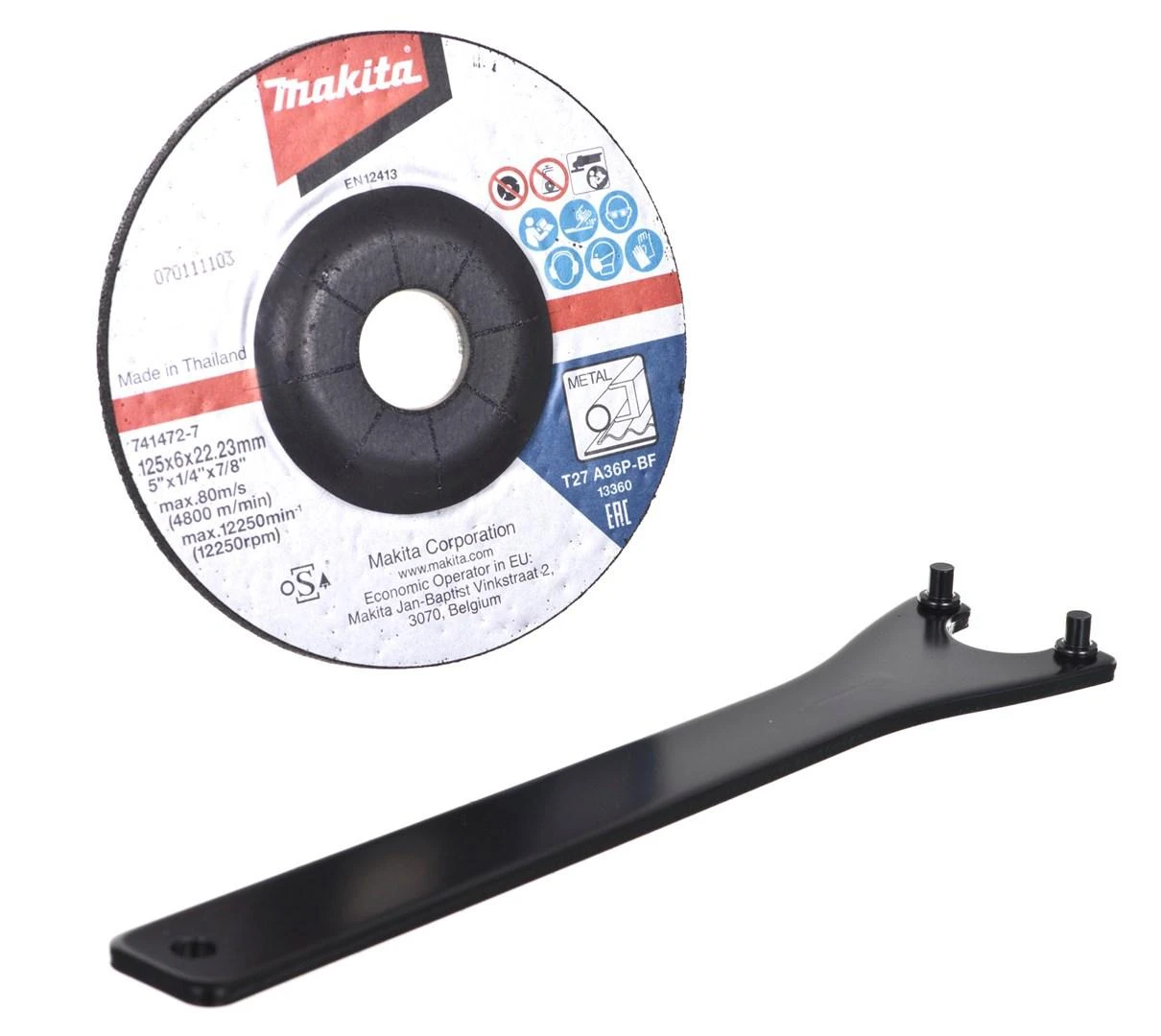MAKITA KAMPINIS ŠLIFULĖLIŲ KOMPLEKTAS DK0053 (GA9020 + 9558HNR) DĖKLAS