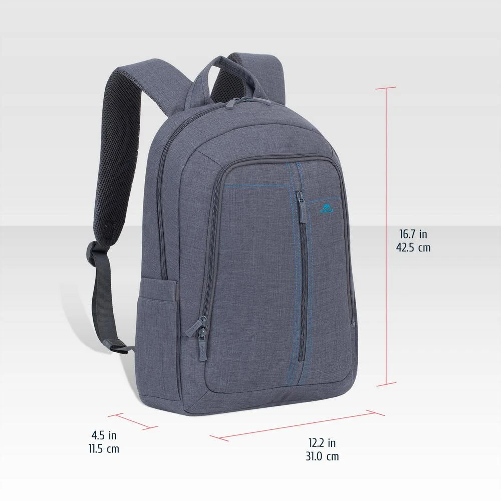 Rivacase CANVAS 7560 kuprinė nešiojamam kompiuteriui iki 15.6" (pilka)