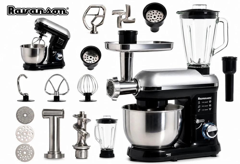 Virtuvinis kombainas Planetarinis robotas su mėsmale Ravanson RP-1500BS (1500W)