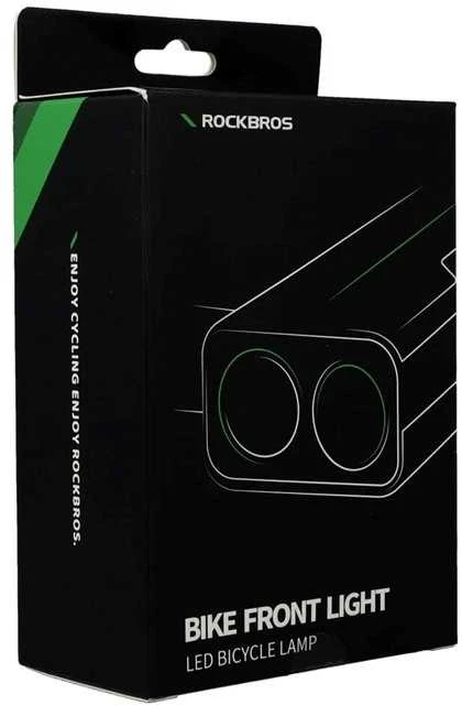 Rockbros 24310002001 dviračio žibintas 850 lm su išorinės baterijos funkcija + USB-C ir USB-A laidas – juodos spalvos