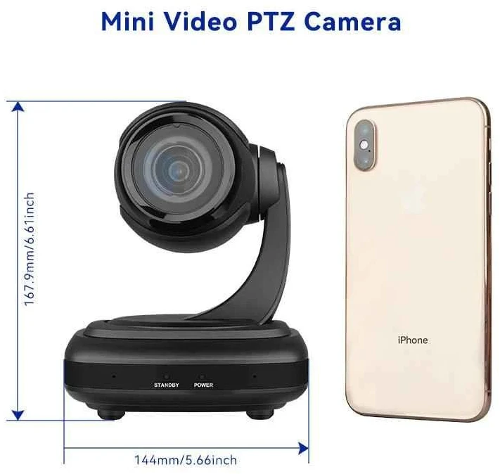 Rocware Rc310 - universali maža PTZ kamera su sekimo funkcija