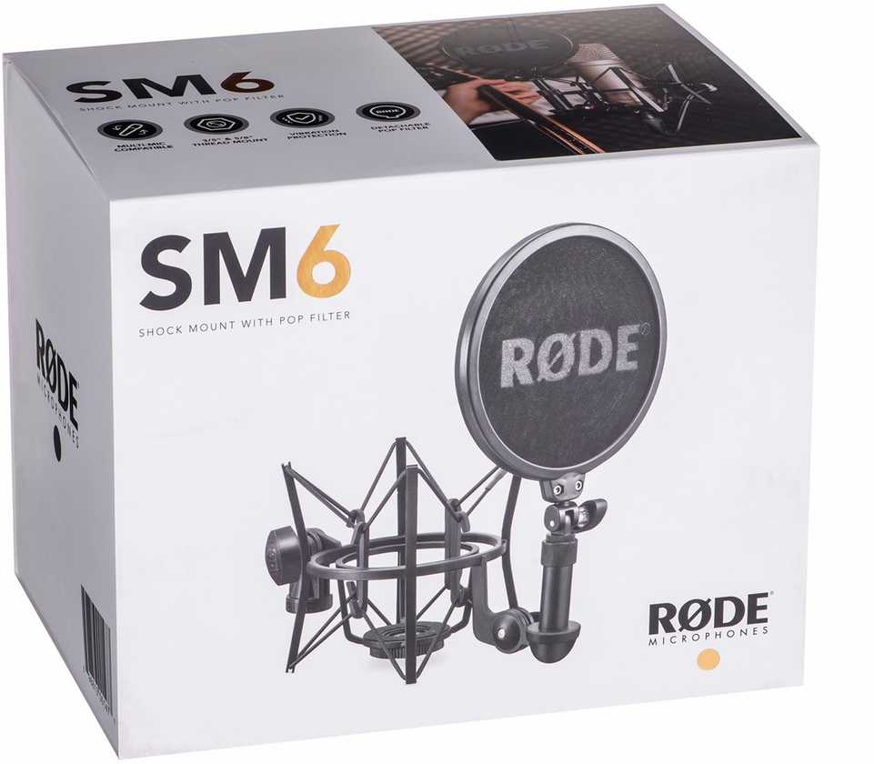 Rode sm6 - lankstus laikiklis su pop filtru