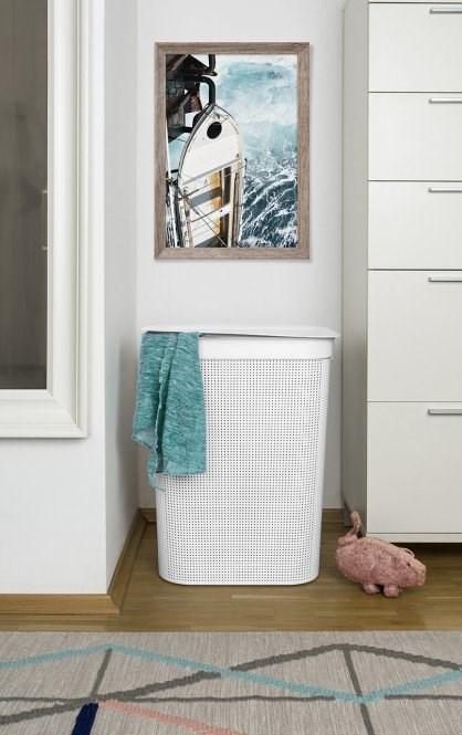 rotho Skalbinių dėžė BRISEN, 50 l, kapučino spalvos