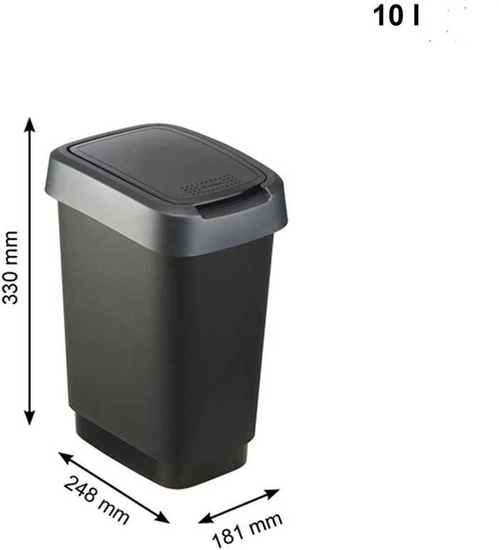 Šiukšliadėžė Rotho 1754308850, 10 l